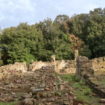Ruins from the 12th century: Monastery of San Quirico close to Populonia